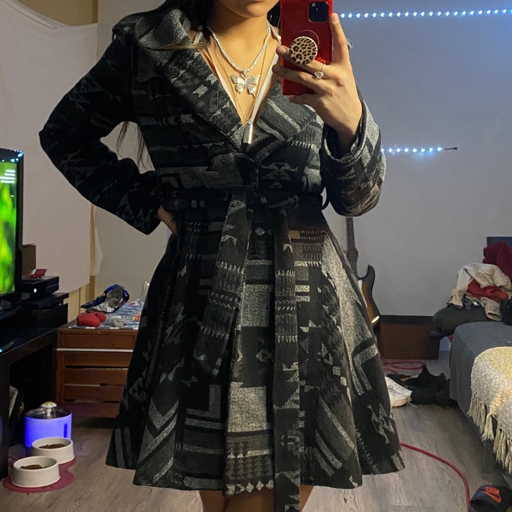 Cute black dress coat